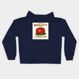 Vintage Arcadia Beauty Fruit Crate Label Kids Hoodie